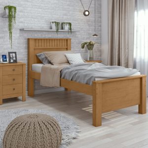 Cama Solteiro 808005 Amêndoa Clean