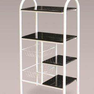 Fruteira Dupla 840061 Branco Tampo Granito