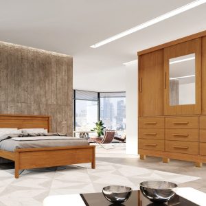 Guarda-Roupa 969136 - 03 portas e 09 gavetas Nature