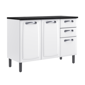 Balcão Aço 1,20m - 1029073 Branco